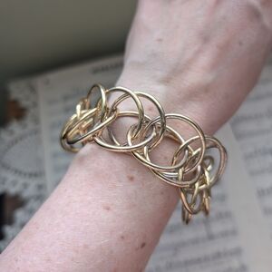 Vintage Elegant Gold Chain Bracelet